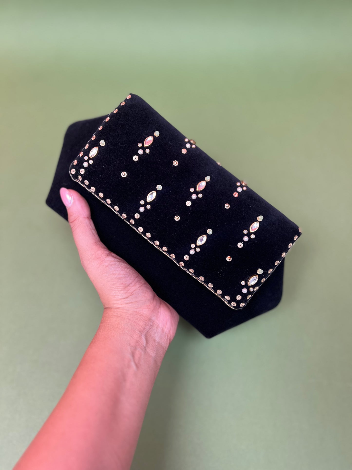 Black Chand Clutch Bag