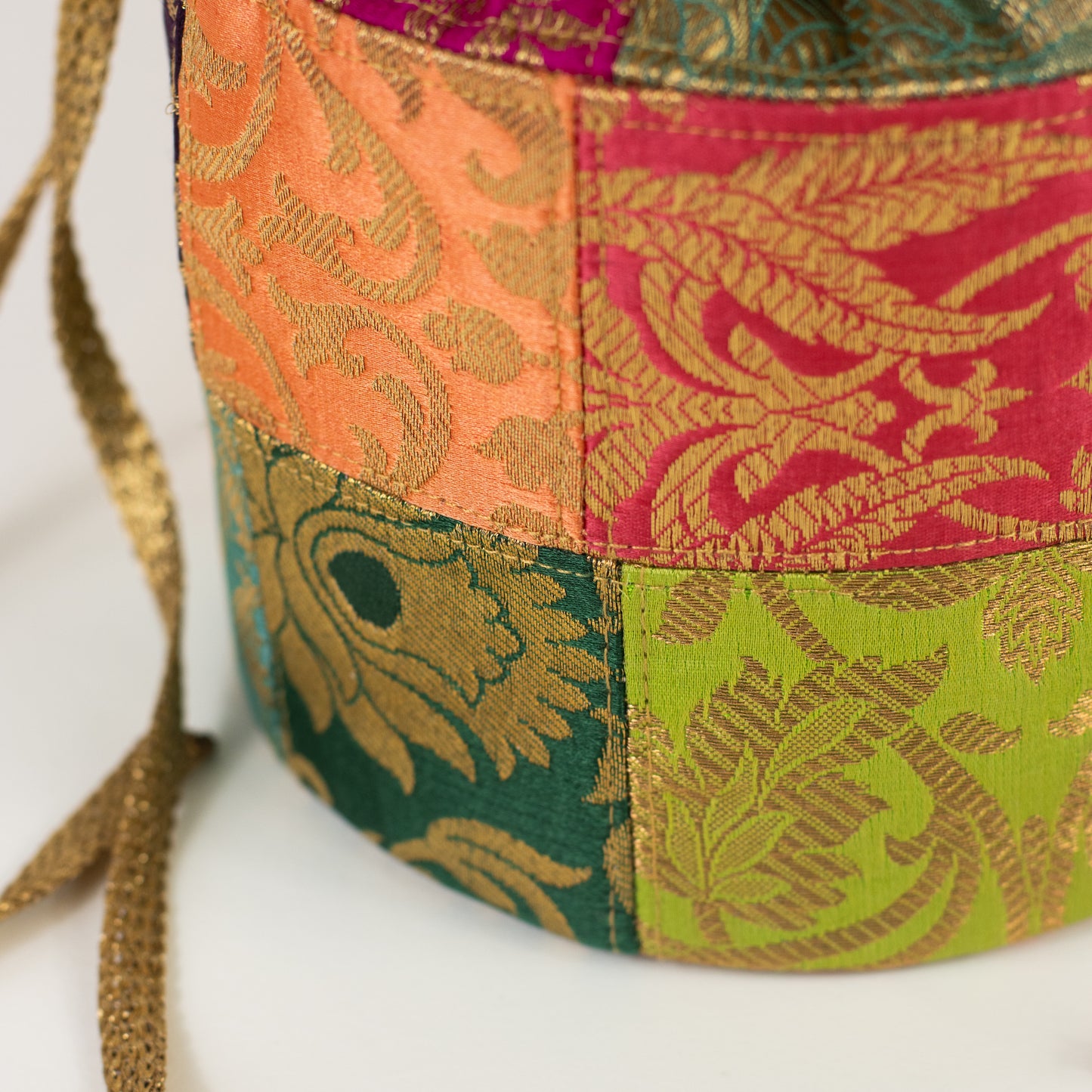 Patchwork Banarasi Potli Bag