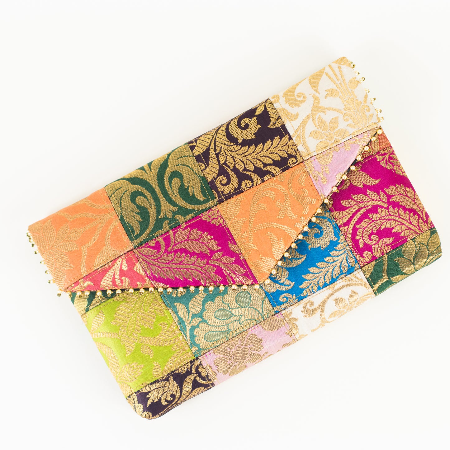 Patchwork Clutch Bag