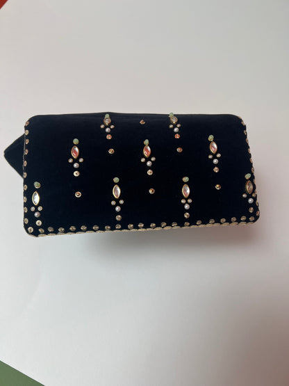 Black Chand Clutch Bag