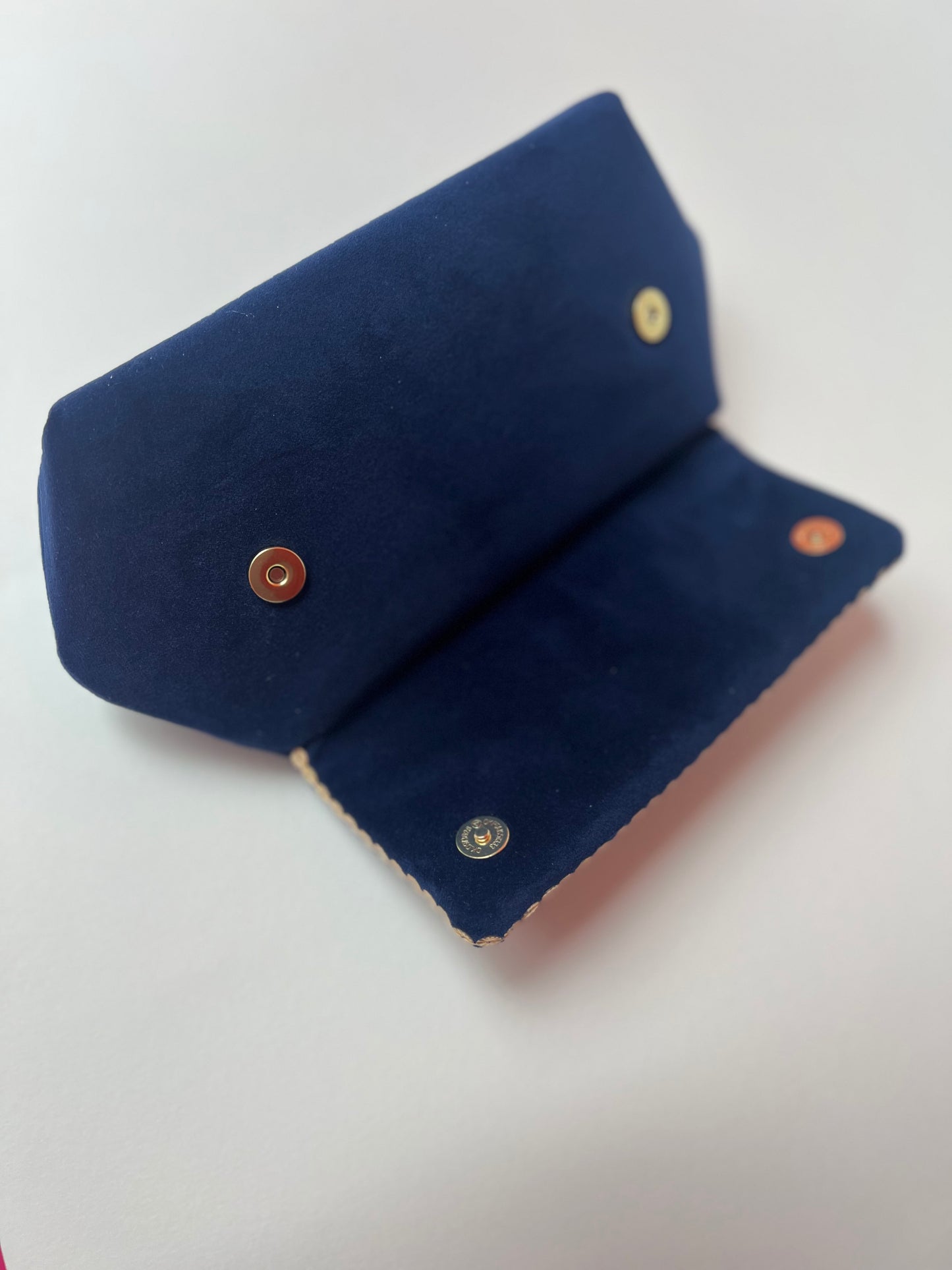 Navy Chand Clutch Bag