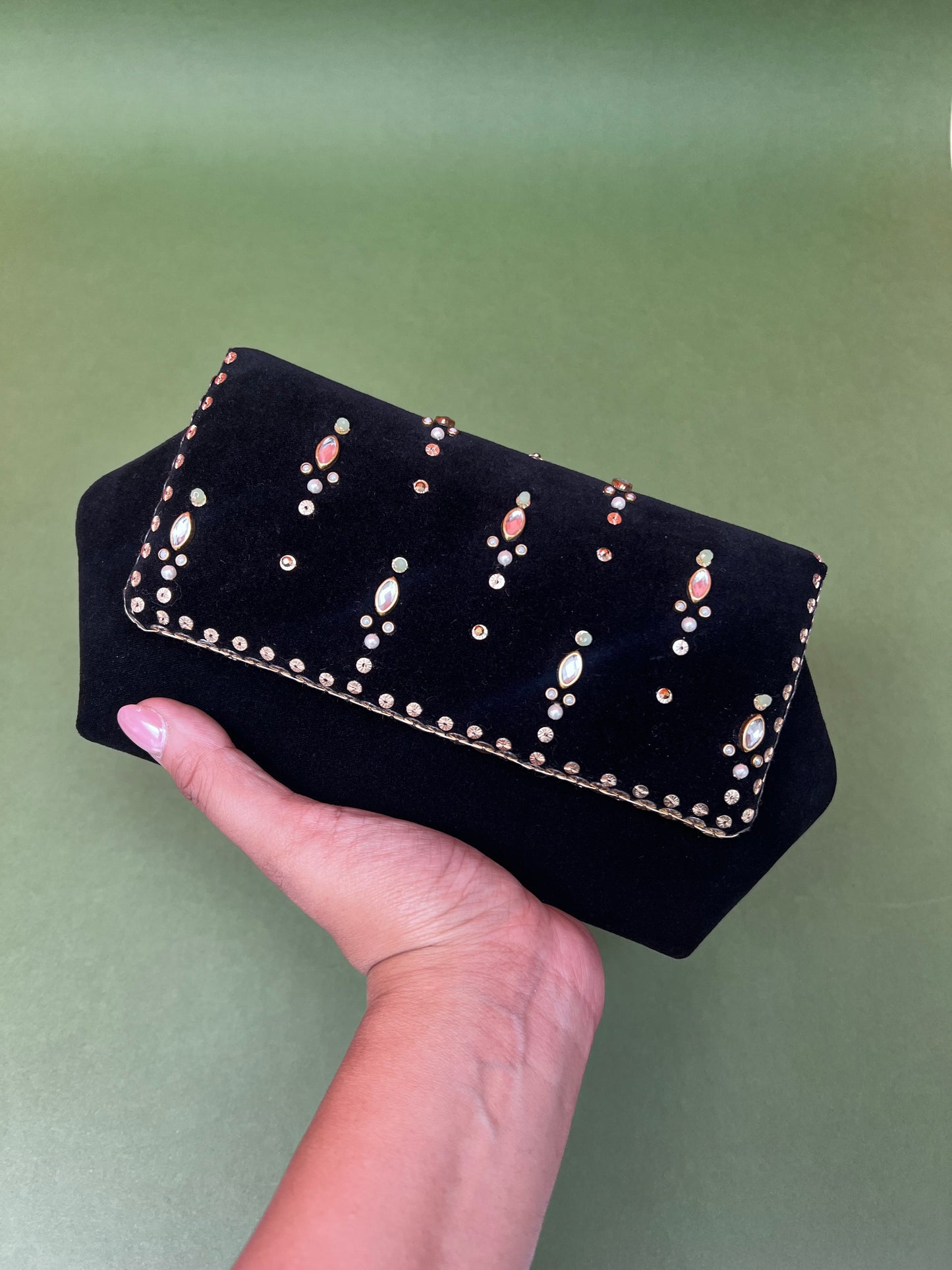 Black Chand Clutch Bag