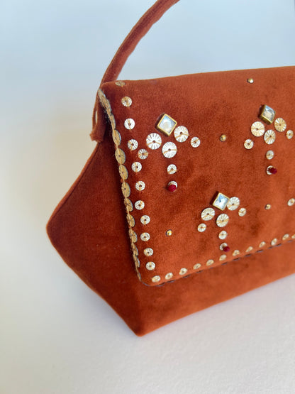 Rust Chand Clutch Bag