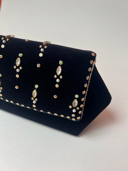 Black Chand Clutch Bag