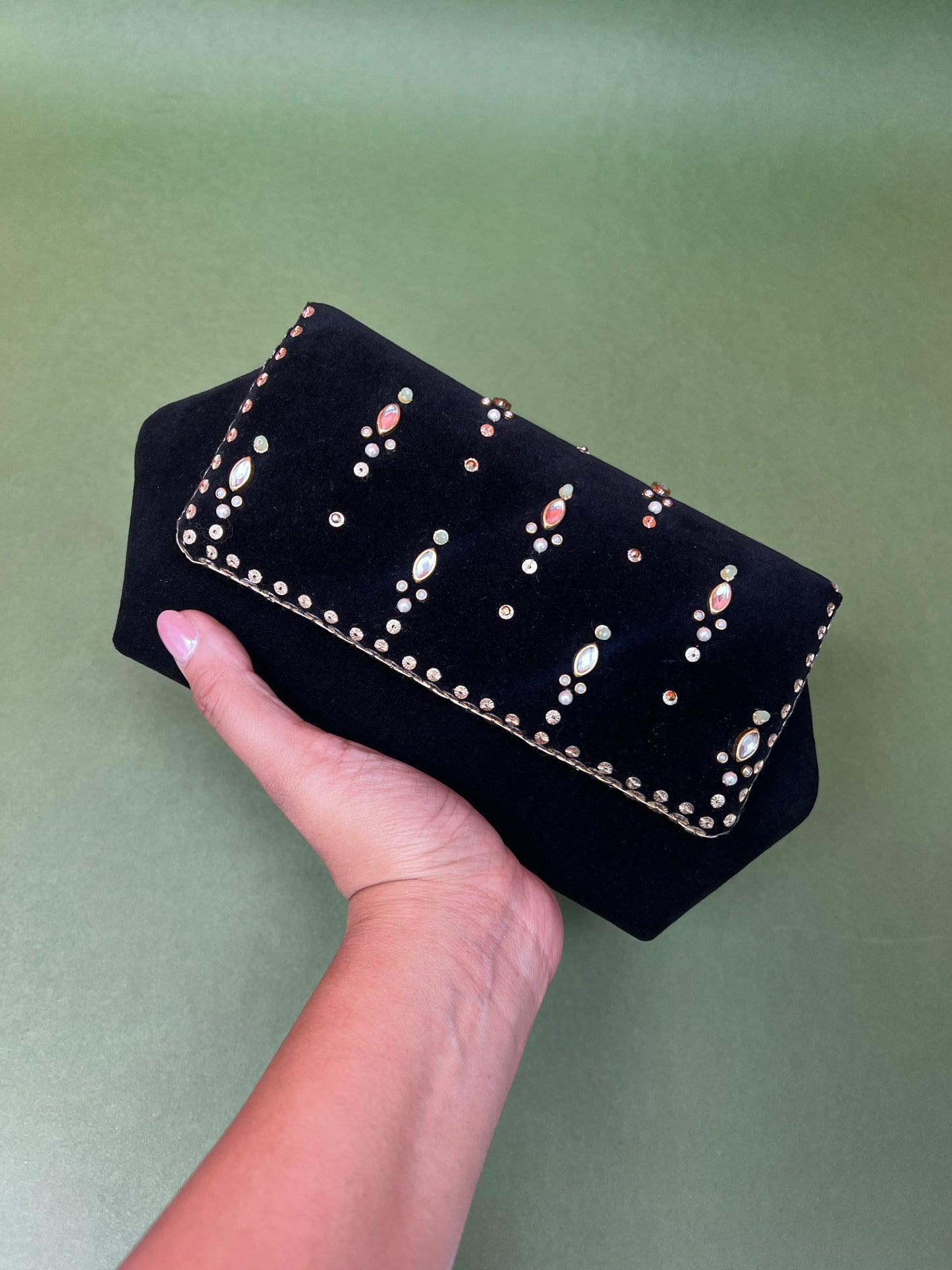 Black Chand Clutch Bag
