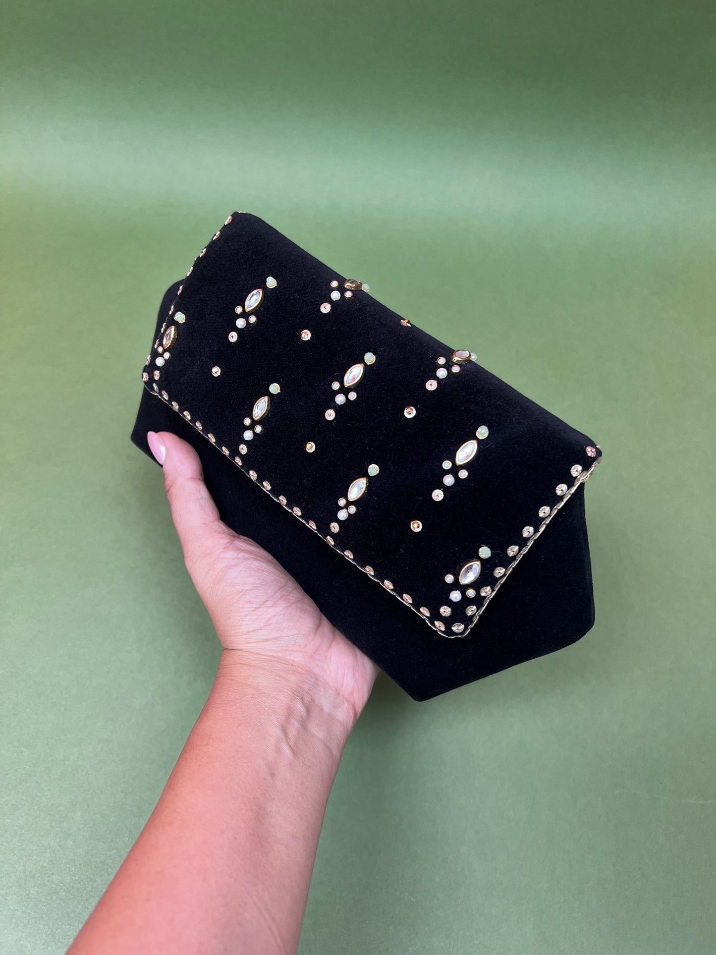 Black Chand Clutch Bag