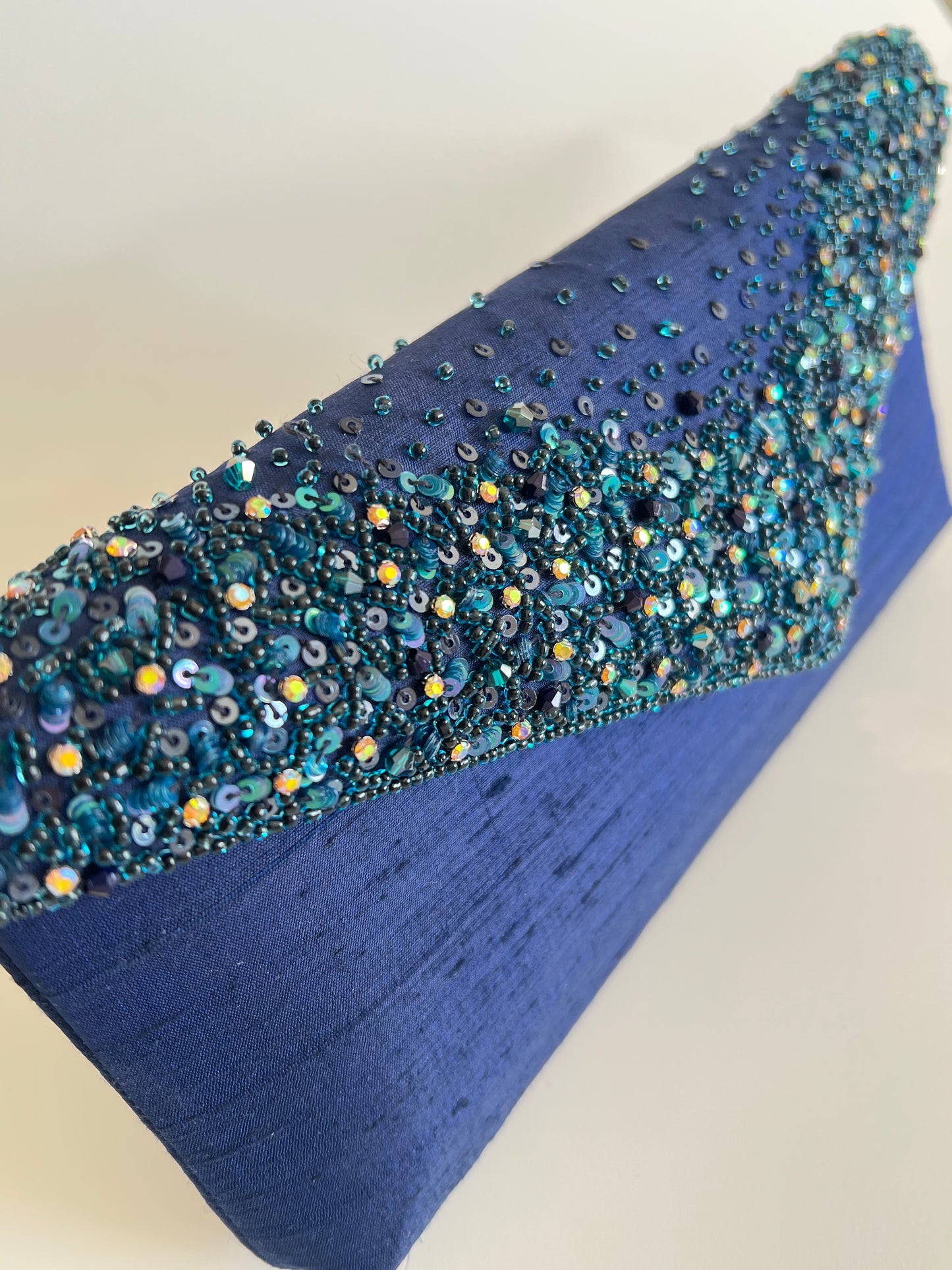 Blue Timeless Clutch