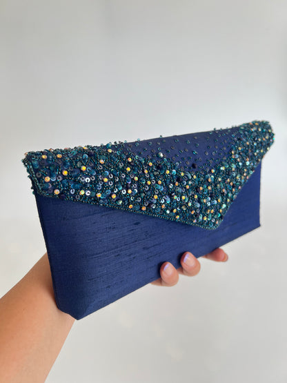 Blue Timeless Clutch