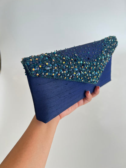 Blue Timeless Clutch